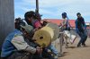 Foto de músicos en la Semana Santa en la colonia Rayénari Cuauhtémoc Chihuahua